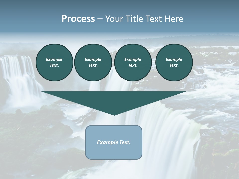 A Large Waterfall With Water Coming Out Of It PowerPoint Template