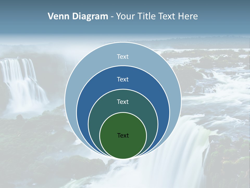 A Large Waterfall With Water Coming Out Of It PowerPoint Template