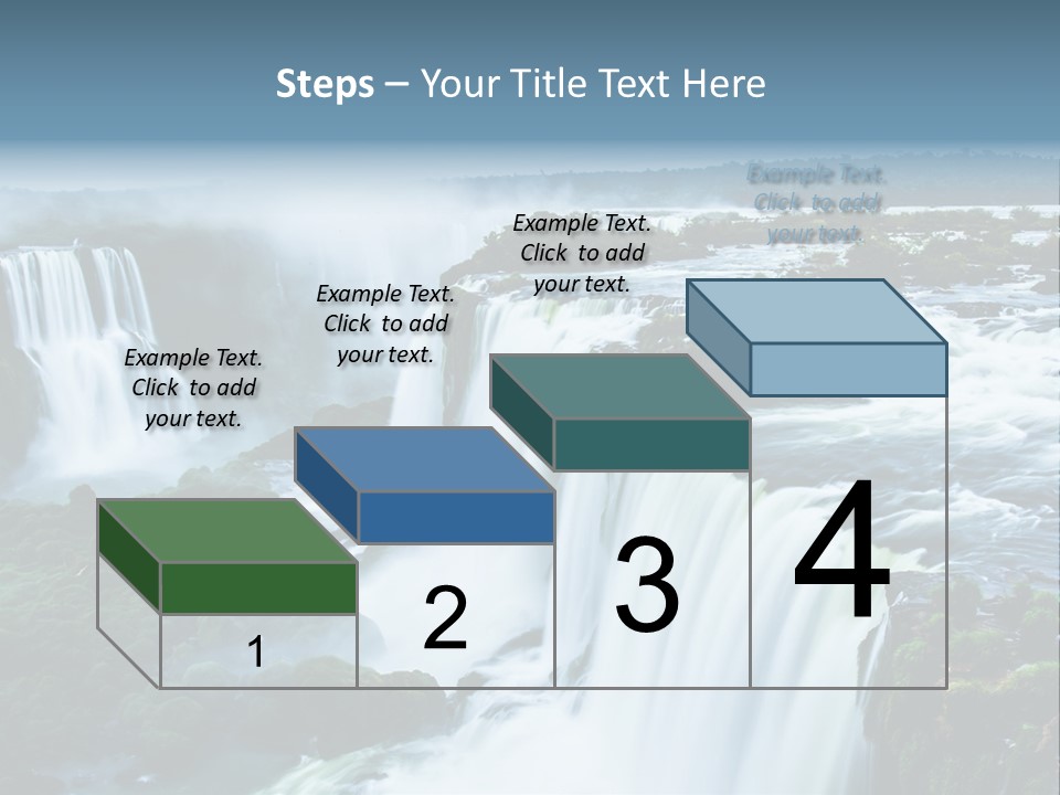 A Large Waterfall With Water Coming Out Of It PowerPoint Template