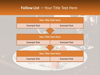 A Plate Of Food And A Glass Of Wine On A Table PowerPoint Template