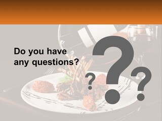 A Plate Of Food And A Glass Of Wine On A Table PowerPoint Template