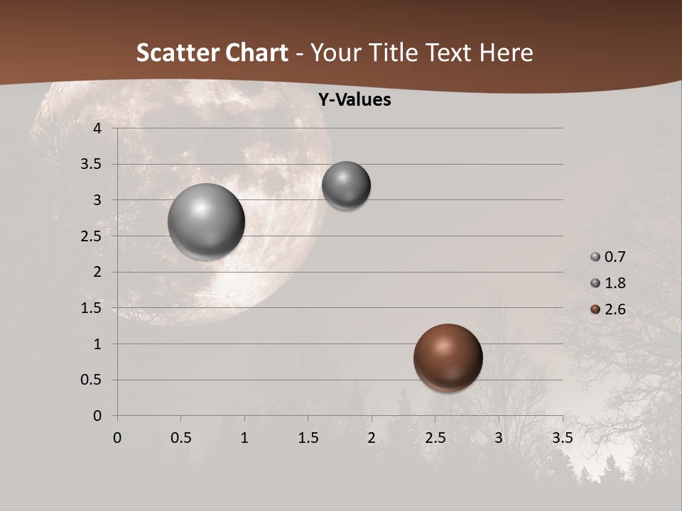 A Full Moon With Trees In The Background PowerPoint Template