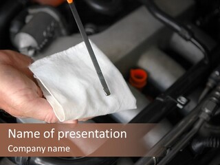 A Person Holding A Piece Of Paper With A Needle In It PowerPoint Template