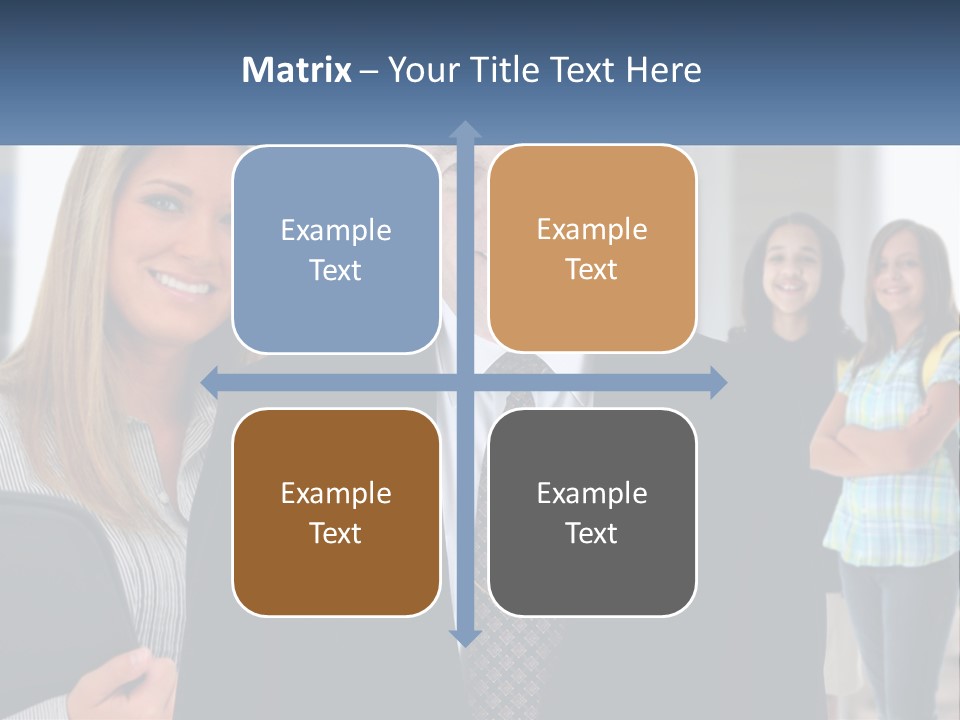 A Group Of People Standing In Front Of A Building PowerPoint Template