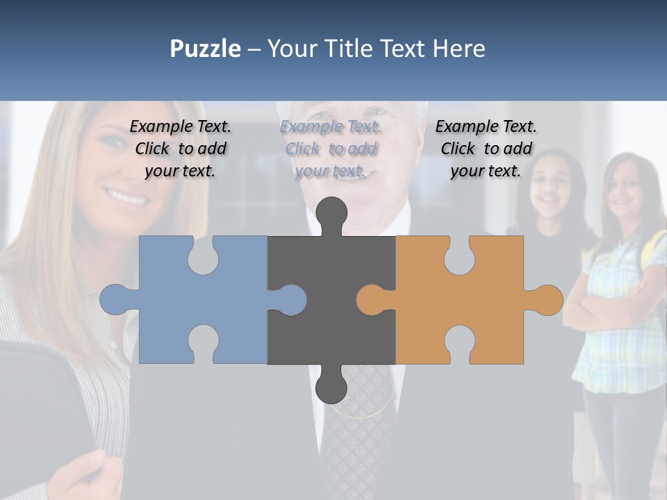 A Group Of People Standing In Front Of A Building PowerPoint Template