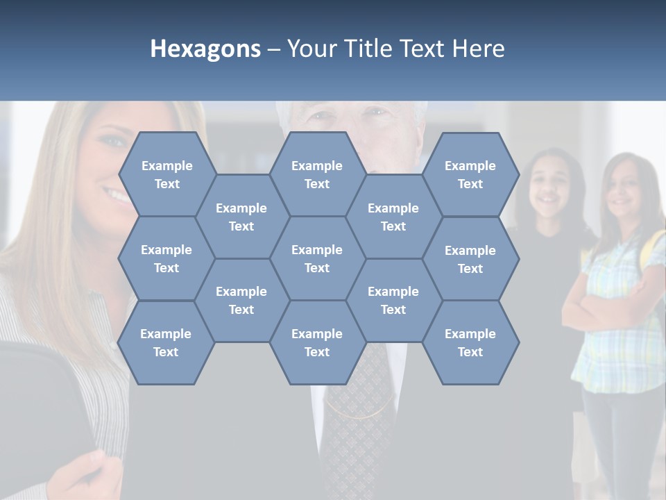 A Group Of People Standing In Front Of A Building PowerPoint Template