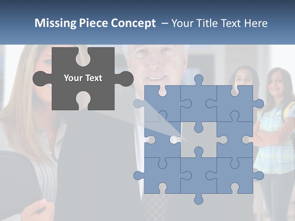 A Group Of People Standing In Front Of A Building PowerPoint Template