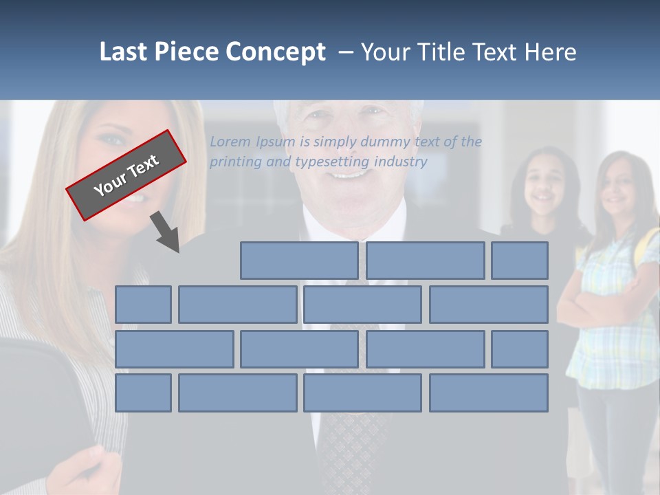 A Group Of People Standing In Front Of A Building PowerPoint Template