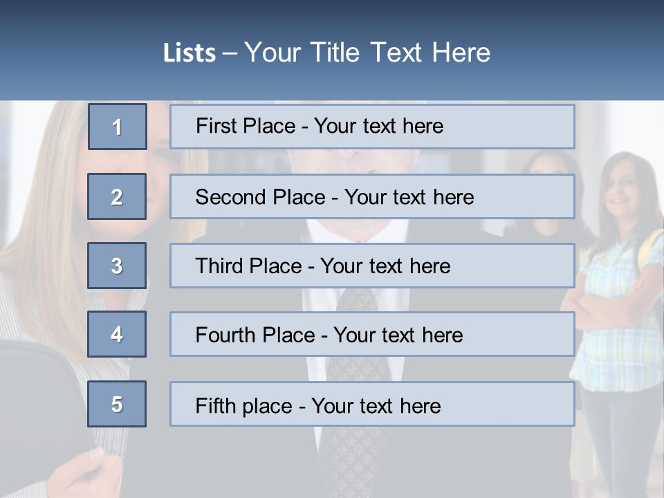 A Group Of People Standing In Front Of A Building PowerPoint Template