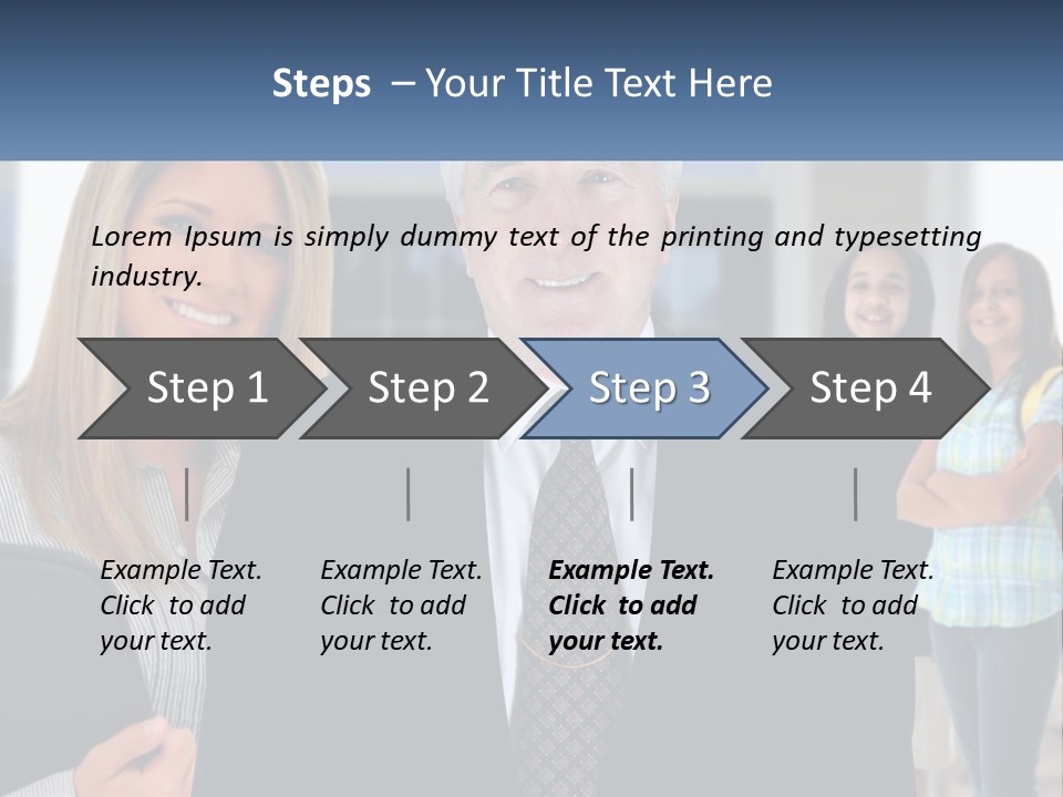 A Group Of People Standing In Front Of A Building PowerPoint Template