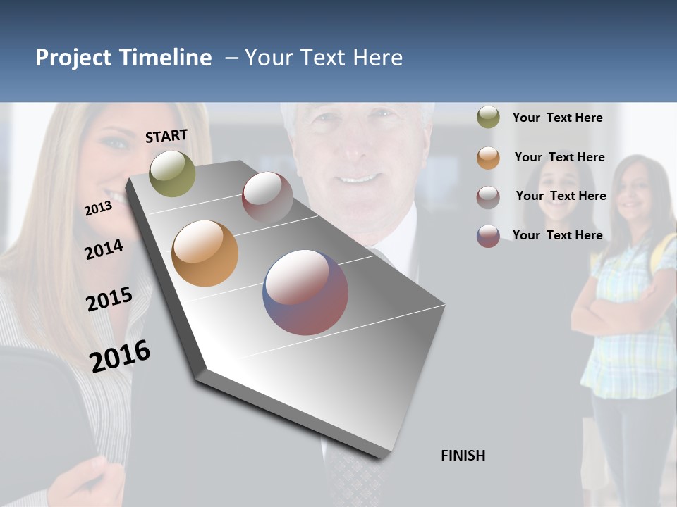A Group Of People Standing In Front Of A Building PowerPoint Template