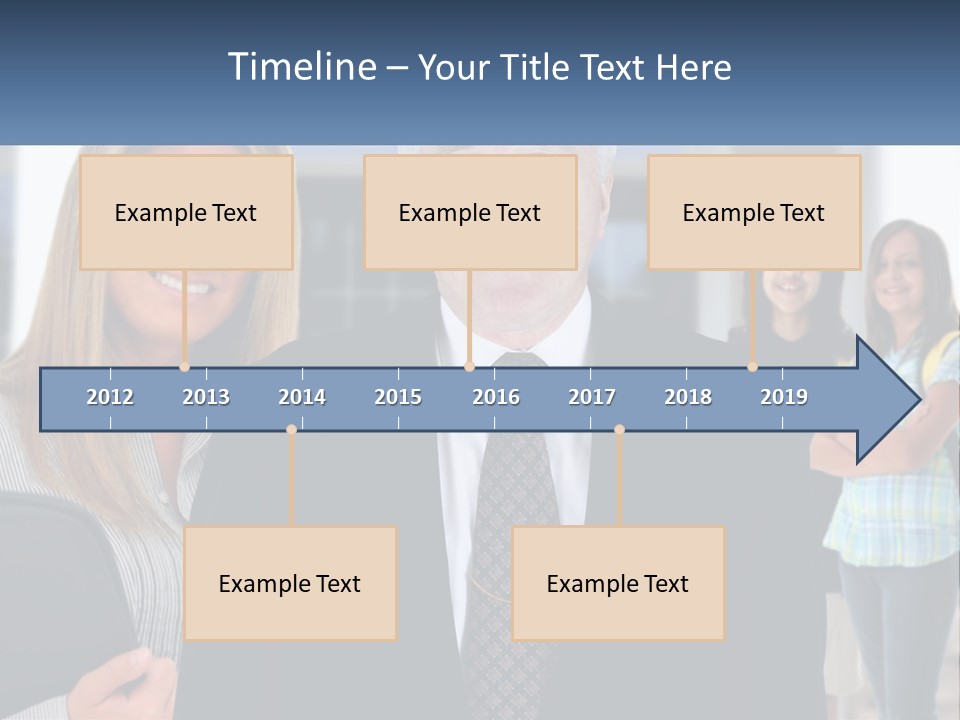 A Group Of People Standing In Front Of A Building PowerPoint Template