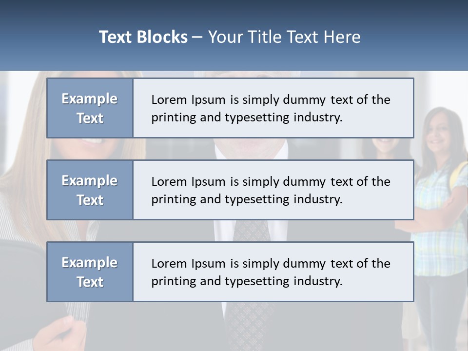 A Group Of People Standing In Front Of A Building PowerPoint Template