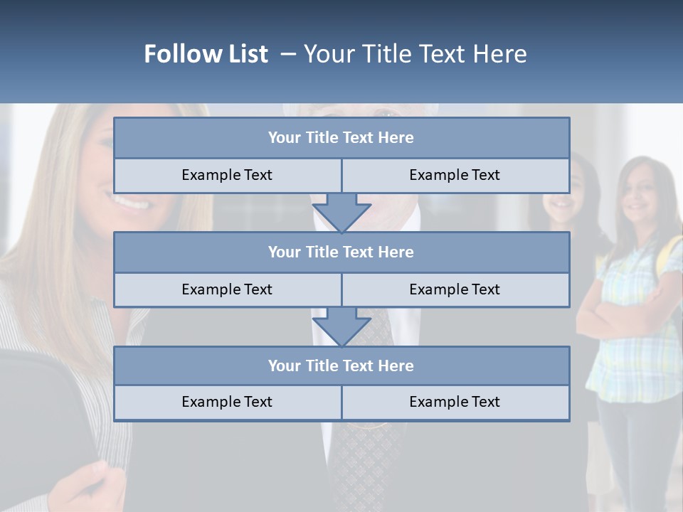 A Group Of People Standing In Front Of A Building PowerPoint Template