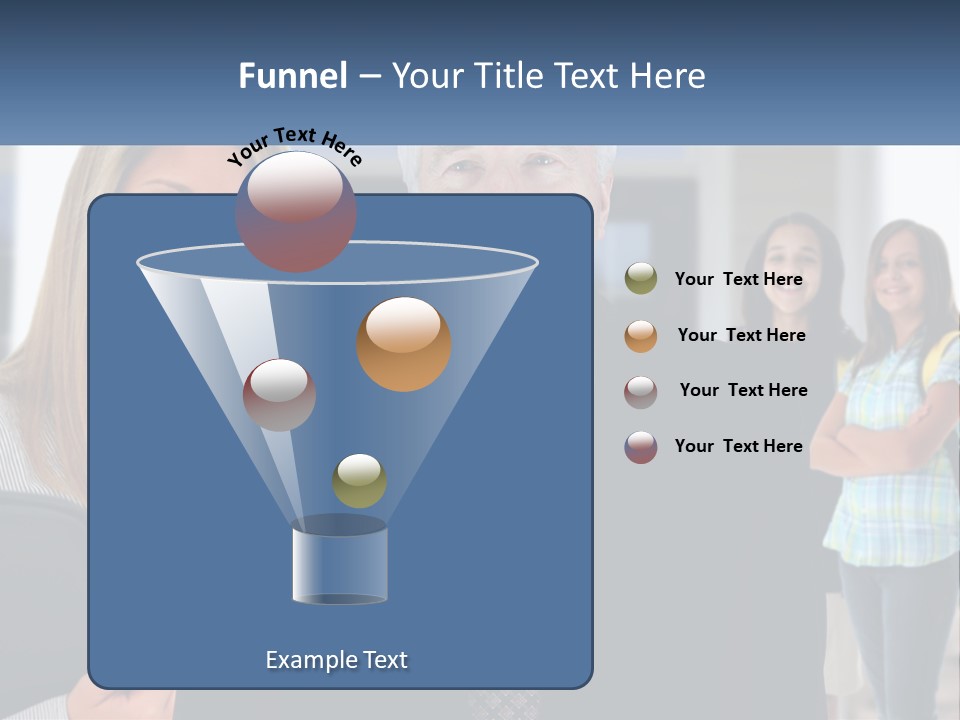 A Group Of People Standing In Front Of A Building PowerPoint Template