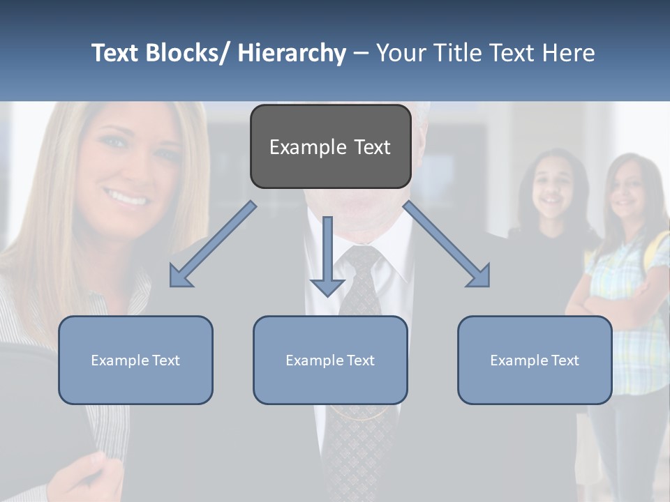A Group Of People Standing In Front Of A Building PowerPoint Template