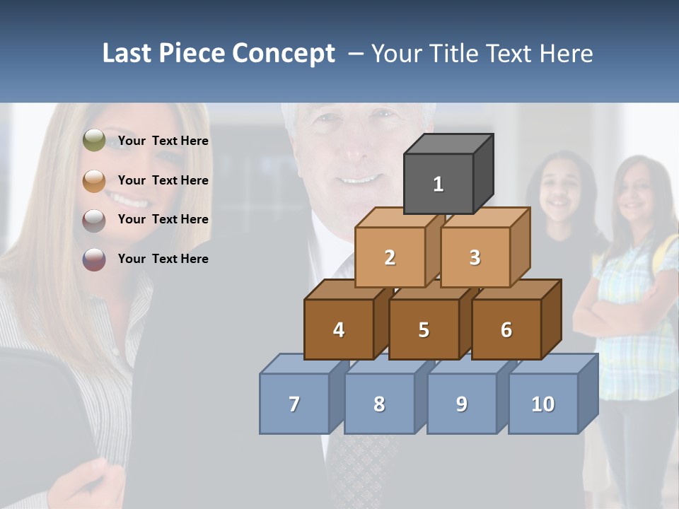 A Group Of People Standing In Front Of A Building PowerPoint Template