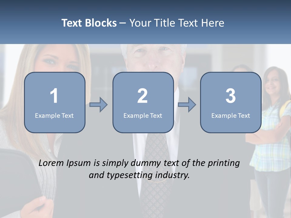 A Group Of People Standing In Front Of A Building PowerPoint Template