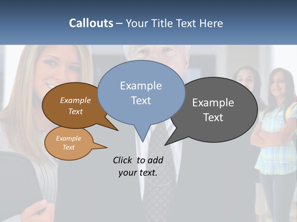 A Group Of People Standing In Front Of A Building PowerPoint Template