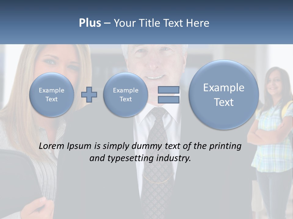 A Group Of People Standing In Front Of A Building PowerPoint Template