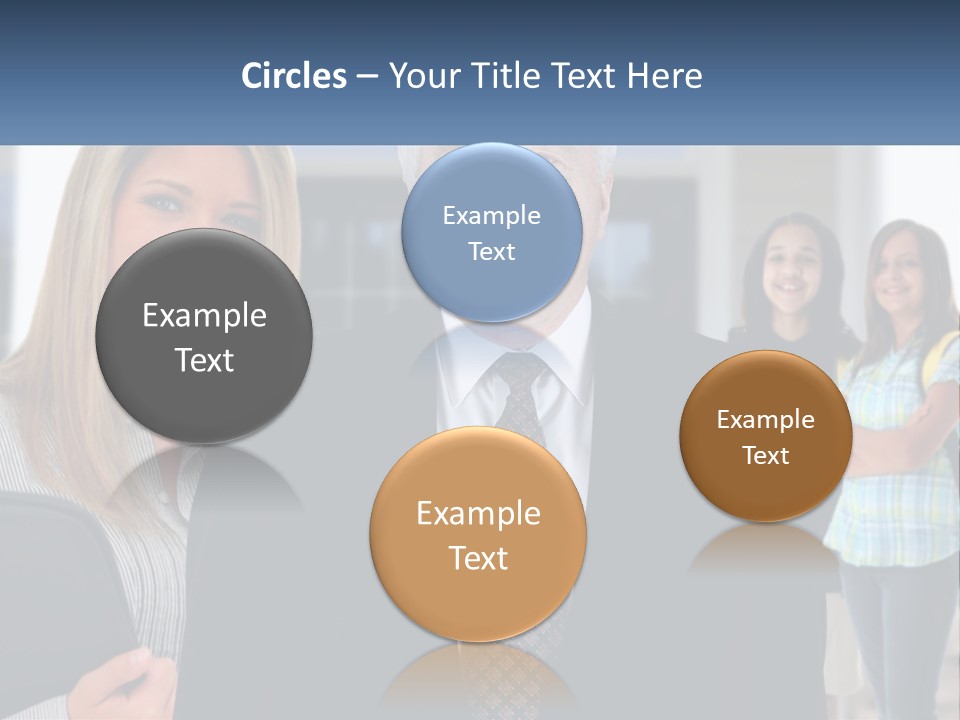 A Group Of People Standing In Front Of A Building PowerPoint Template