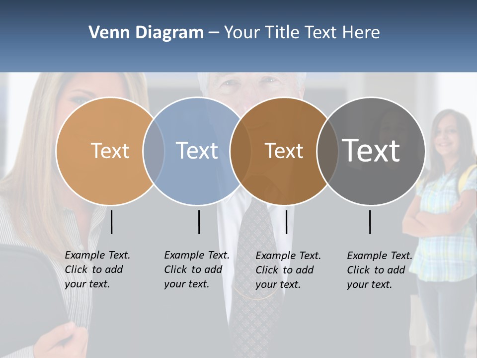 A Group Of People Standing In Front Of A Building PowerPoint Template