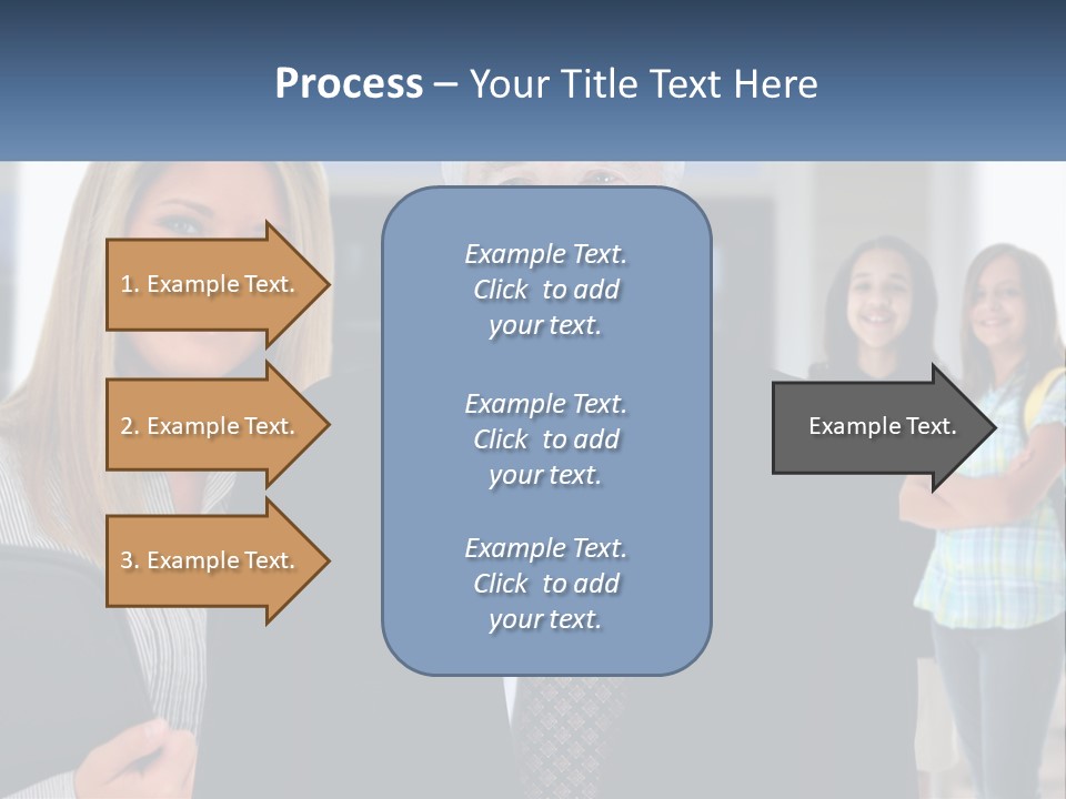A Group Of People Standing In Front Of A Building PowerPoint Template