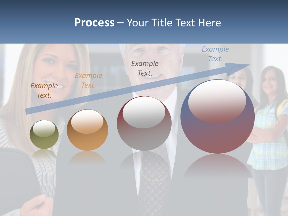 A Group Of People Standing In Front Of A Building PowerPoint Template