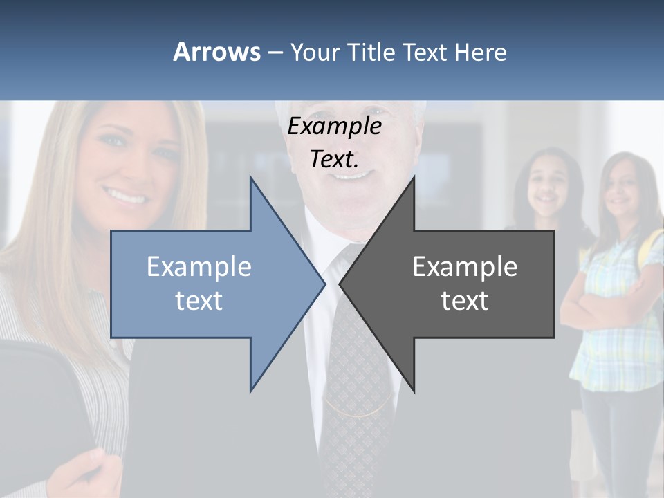 A Group Of People Standing In Front Of A Building PowerPoint Template