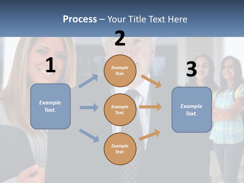 A Group Of People Standing In Front Of A Building PowerPoint Template