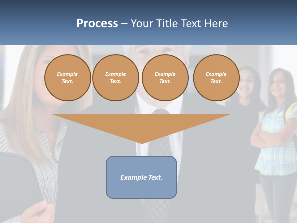 A Group Of People Standing In Front Of A Building PowerPoint Template