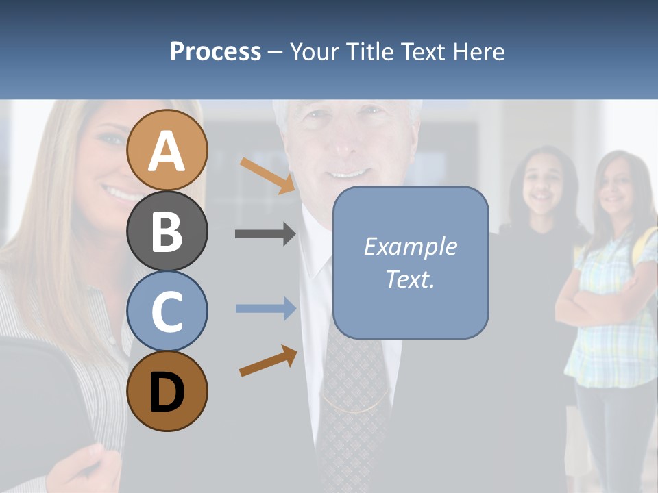 A Group Of People Standing In Front Of A Building PowerPoint Template
