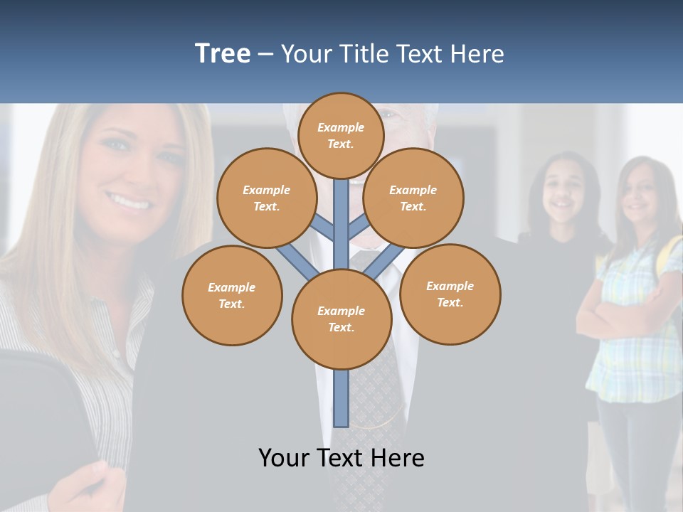 A Group Of People Standing In Front Of A Building PowerPoint Template