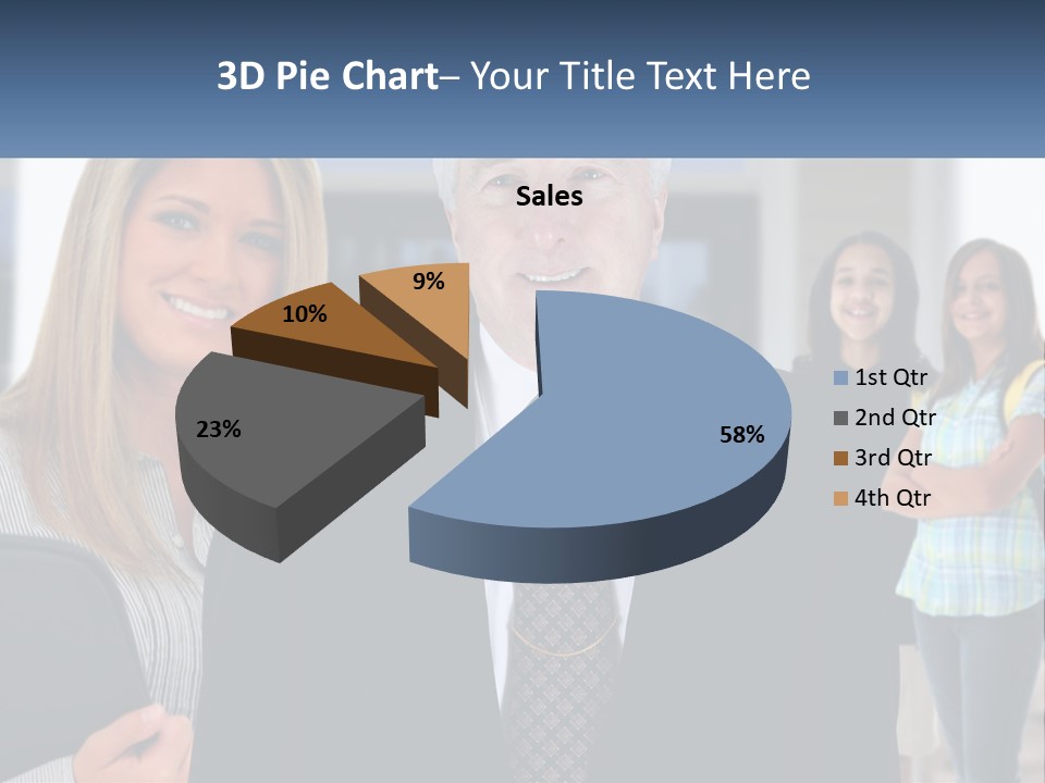A Group Of People Standing In Front Of A Building PowerPoint Template