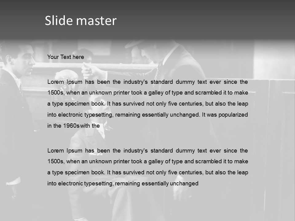 A Man Handing A Trophy To A Little Boy PowerPoint Template