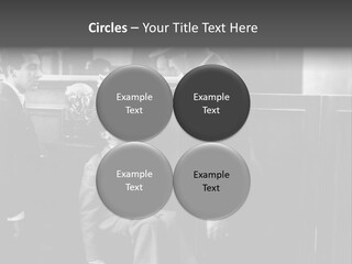 A Man Handing A Trophy To A Little Boy PowerPoint Template