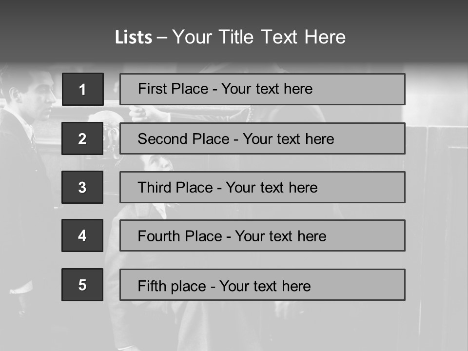 A Man Handing A Trophy To A Little Boy PowerPoint Template