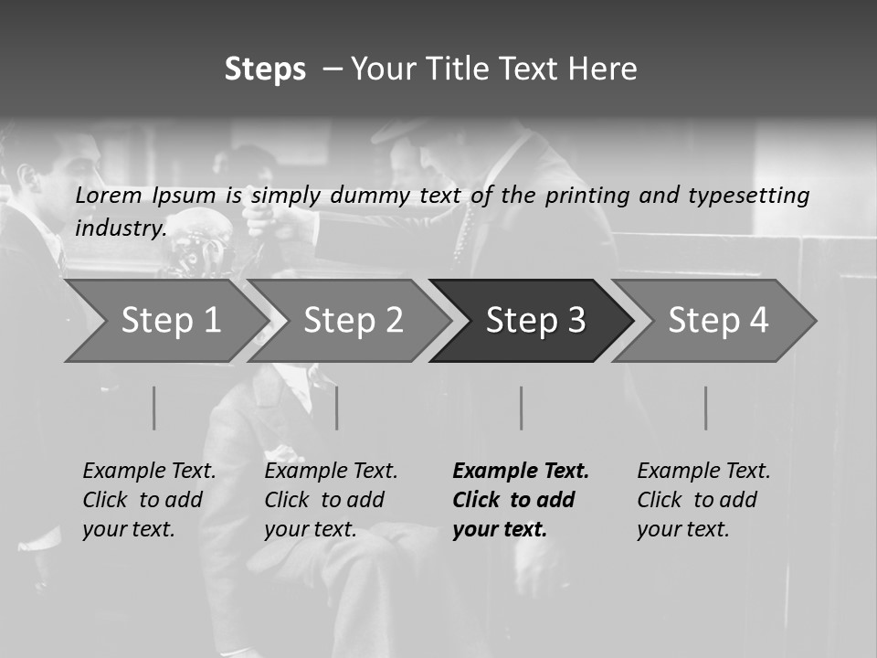 A Man Handing A Trophy To A Little Boy PowerPoint Template
