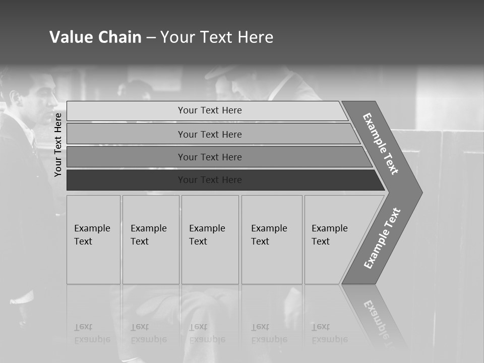 A Man Handing A Trophy To A Little Boy PowerPoint Template