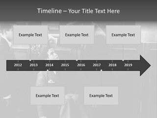 A Man Handing A Trophy To A Little Boy PowerPoint Template