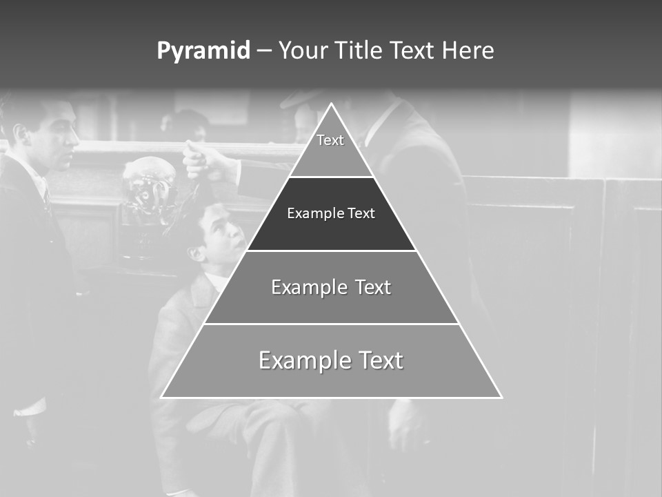 A Man Handing A Trophy To A Little Boy PowerPoint Template