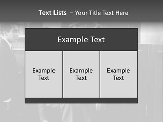 A Man Handing A Trophy To A Little Boy PowerPoint Template
