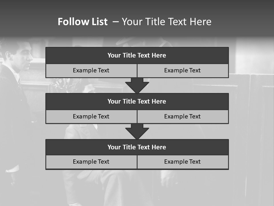 A Man Handing A Trophy To A Little Boy PowerPoint Template