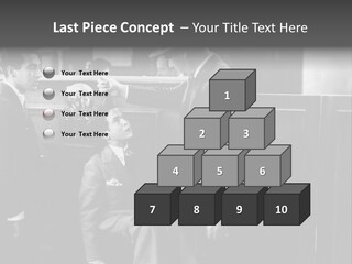 A Man Handing A Trophy To A Little Boy PowerPoint Template