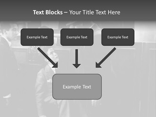 A Man Handing A Trophy To A Little Boy PowerPoint Template