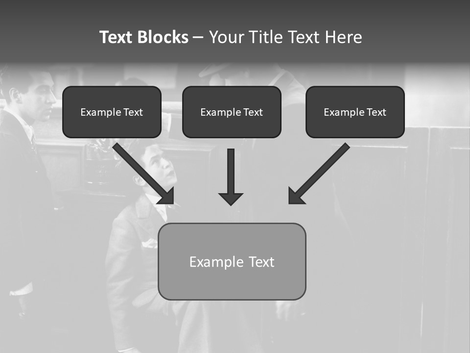 A Man Handing A Trophy To A Little Boy PowerPoint Template