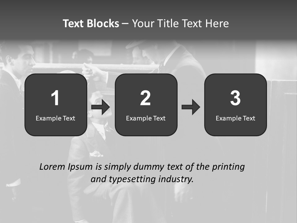 A Man Handing A Trophy To A Little Boy PowerPoint Template