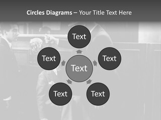 A Man Handing A Trophy To A Little Boy PowerPoint Template