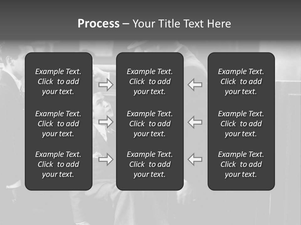 A Man Handing A Trophy To A Little Boy PowerPoint Template