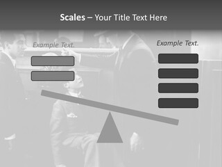 A Man Handing A Trophy To A Little Boy PowerPoint Template